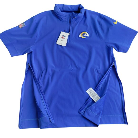 NWT Nike Los Angeles Rams On Field Short Sleeve Windbreaker Size L - Picture 4 of 15